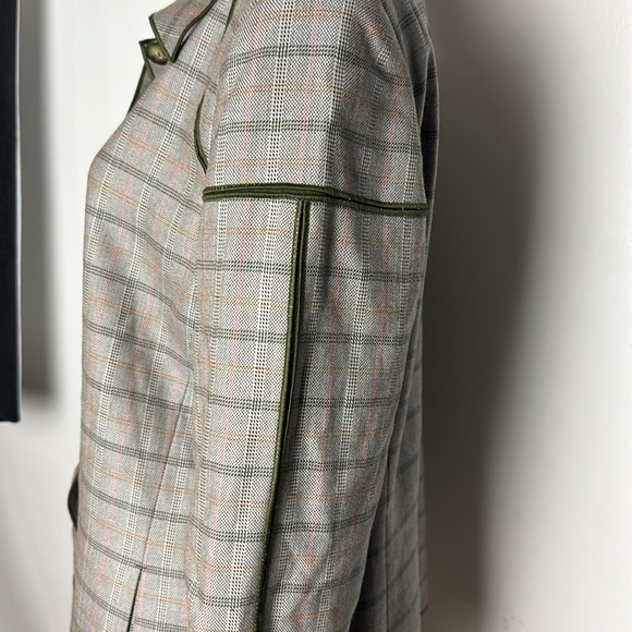 Harve Bernard Wool Grey, Green, Orange Box Jacket size 16 - Picture 6 of 14